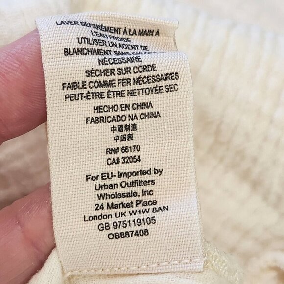 Free People All About The Feels Button Up Shirt XS Ivory Gauzy Cotton Tunic - Picture 10 of 11